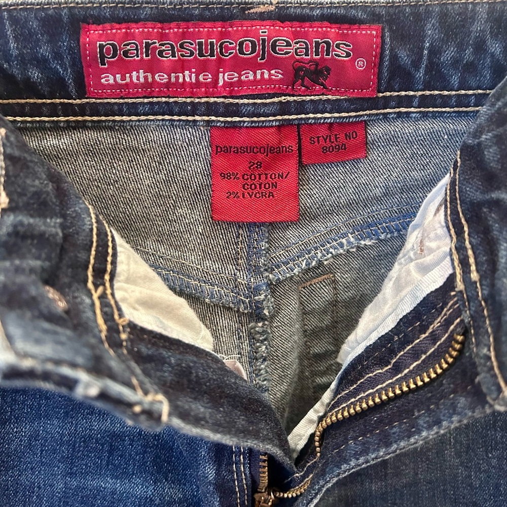 Parasuco Y2K Mid-Rise Boot Cut Jeans Vintage Size 28 - Picture 7 of 8